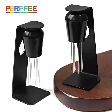 Magnetic WDT Tool Espresso Coffee Needle Stirrer Coffee Distribution Tool with Stand Coffee Needle D
