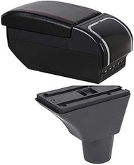 MAODOXIANG for Ibiza 6J Armrest Box Universal Car Central Armrest Storage Box Cup Holder Ashtray Mod