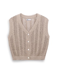 AIIZ (เอ ทู แซด) - AIIZ เสื้อแขนกุดผู้หญิงผ้าพอยต์เทล AIIZ Womens Pointelle Vest