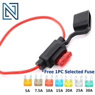 *FREE 1PC Fuse* 12V Waterproof Mini ATM APM Fuse Holder Socket Fuse 5A 7.5A 10A 15A 20A 25A 30A