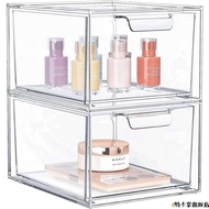 Desktop Transparent Acrylic Sundries Storage Box Cosmetic Jewelry Organizer Drawer Type Plastic Box 