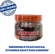 JAMU SETAN MERAH BOTOL TOPLES JAMU AYAM JAGO STAMINA AGRESIF AYAM JAGO SUPLEMEN HEWAN