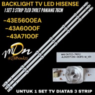 HISENSE 43 INCH LED TV BACKLIGHT 43E5600EA- 43A6000F-43A7100F HISENSE TV BACKLIGHT