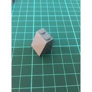 Lego Parts 3678b Slope 65 2x2x2 with Bottom Tube dark gray