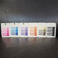 〔〕 Color White Iron Duckbill Clip (6pcs) Length 5.5cm Bangs Seamless Makeup Positioning Hair Root Fl