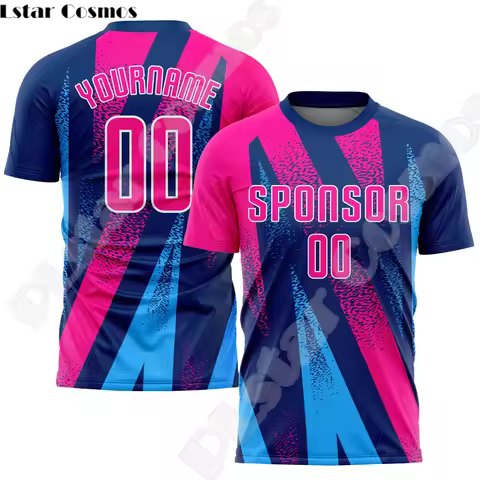 NewFashion Custom Name Team Soccer Football Jersey Player Logo Streetwear Drop Shipping 3DPrint Summ