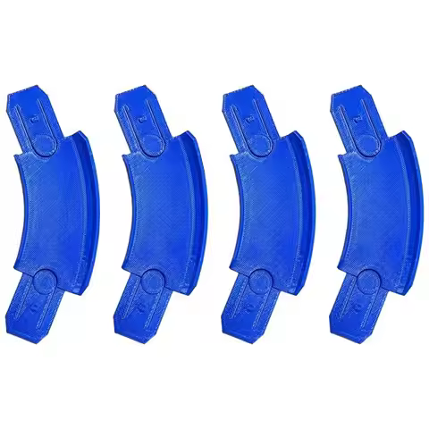 AINY-For 1:64 Vehicle For 4Pcs 45° Curved Track Racetrack Connectors- 45 Degree Banked Turn Design F
