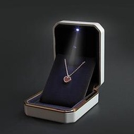 潮流百貨高檔珠寶首飾盒帶燈創意求婚戒指盒LED發光手鐲吊墜手鏈項鏈盒子