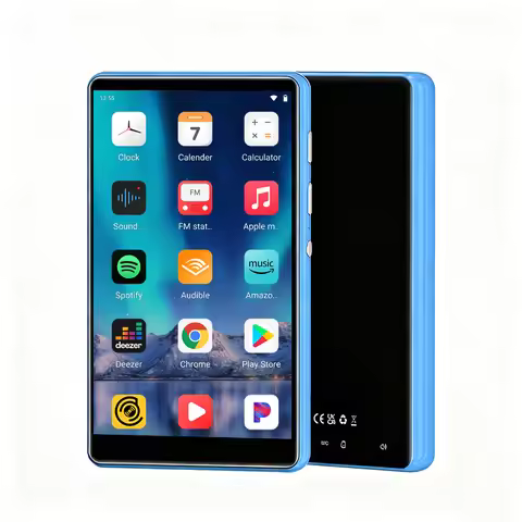 80GB(16GB+64GB) MP3 Music Player with Bluetooth and WiFi Android 9.0 MP3 player with sd card mp4 pla