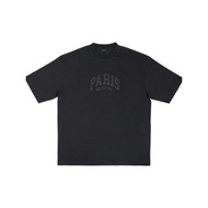 Bal T-shirt Medium Fit Print Pari Washed Text Logo Unisex Vintage Black