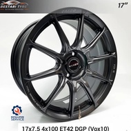 【Installation Available】VOX10 RAXER FLOW FORMING 17 INCH 17x7.5 4x100 ET42 DGP READY STOCK SPORT RIM