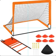 Portable Football Goal Football Net Agility Ladder Training Set Football Goal Football Stand Outdoor