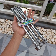 Rear axle axle 15 nut 19 key 19 length 29cm left right button nut probolt model chrome color pnp rea