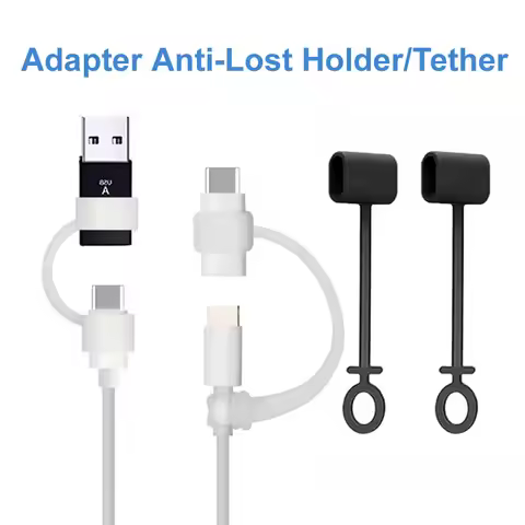 Silicone Anti Lost Cover Protections Sleeve Cable Converter Holder Strap Tether for Various Charging