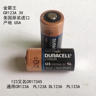 Original American King DURACELL CR123A Disposable 3V Lithium Battery Water Electricity Meter Better 
