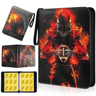 Zxojd 9 Pocket Trading Card Binder with Sleeves Premium 720 Double Sided Pocket PU Card Collection B