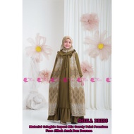 SHEILLA DRESS ( COUPLE ATAU SATUAN )Gamis Couple Ibu dan Anak Perempuan Bahan Crinkle Kombinasi Ceru