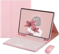 เคสสำหรับไอแพดแป้นพิมพ์11th Gen A16 2025/IPad10th รุ่น2022ด้วยเมาส์ชุดคอสเพลย์อนิเมะเสื้อคอกลมเคสแป้