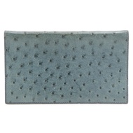 愛馬仕 Agenda Vision 筆記本封套，鴕鳥皮，1997 年，淺藍色，□A，開放式，男女通用。 [二手]