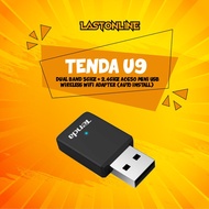 Tenda U9 Dual Band 5GHz + 2.4GHz AC650 Mini USB Wireless WiFi Adapter (Auto Install, No CD Needed)