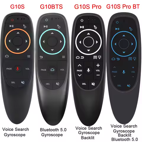 G10S G10SPRO G10BTS G10SPROBT Air Mouse Voice Remote Control 2.4G Wireless Gyroscope IR Learning for