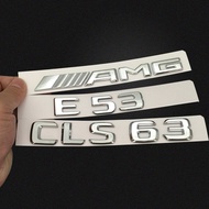 Mercedes-Benz Car Logo E53 CLS63///AMG Word Logo Modified Rear Tail Logo TURBO4MATIC+Fender Side Log
