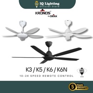 🔥FREE SHIPPING🔥 DEKA Ceiling Fan K3 / K5 / K6  Remote Control Fans  DC Motor Blade Kipas Siling / 家用