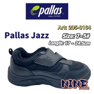 Pallas Jazz Original Unisex School Shoes Adjustable Strap / Kasut Sekolah Hitam Budak 205-0164