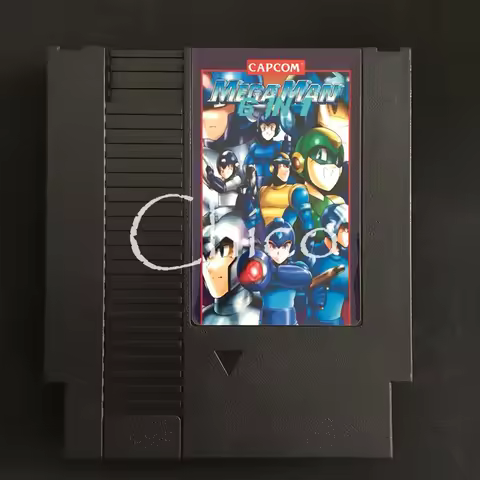 Mega man 6 In 1 Megaman 1 2 3 4 5 6 72 Pins Game Card For 8 Bit Game Player
