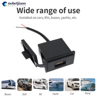 NOBELJIAOO USB Car RV Charger Socket For Motorcycle Auto Truck ATV Boat Bus Waterproof Power Adapter