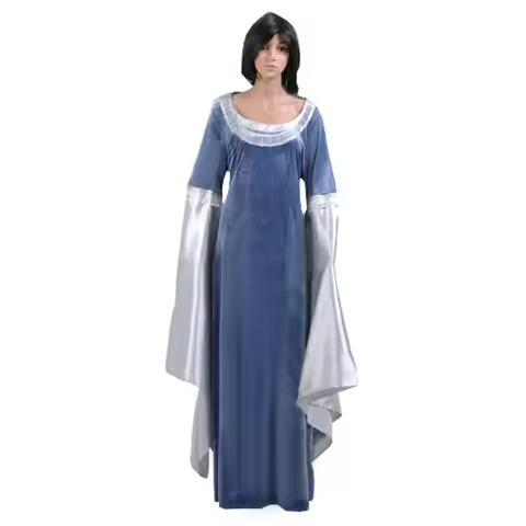 Cosplay Arwen Blue Dress Costume Halloween Well Made New for Halloween Christmas party costume men w