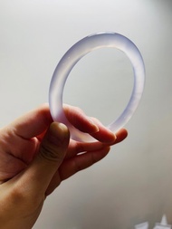 兔寶手鐲//天然冰粉紫玉髓鐲