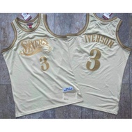 Dense Embroidery Basketball Jersey Vest Iverson Kobe Retro Jersey