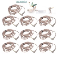 MXMIO KZ Earphones Cord B/C Pin Silver Plated Oxygen-Free Copper High-Purity 2Pin Cable Upgrade ZS10 Earphone Wire