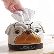 ONE - 狗狗造型紙巾盒+眼鏡架 廁紙盒