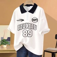 M - XXXXXXL (6XL) T-Shirt MUXMUPOLO Shirt Bigsize 2XL 3XL 4XL 5XL 6XL T-Shirt Korean OversizePOLO