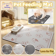 Pet Feeding Mat Non Slip Mat Dog Bowl Waterproof Mat for Dog Cat Mat for Cat Dog Accessories Set