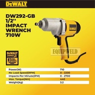 DEWALT DW292-GB 1/2" CORDED IMPACT WRENCH 710W 440NM (HEAVY DUTY) DW292 2200RPM 2700IPM 3.2KG ELECTR