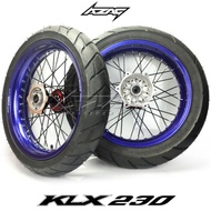 BAN SET KLX 230 SUPERMOTO RING VELG ROSSI BAN FDR MAXXTREME 110130