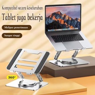 360 Rotation Aluminum Alloy Laptop Stand + Portable Laptop Cooling Pad Laptop Stand Adjustable Lapto