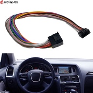 【S-HOT】16Pin Car Stereo Radio ISO Wire Harness Extension 40cm Cable for Android Player