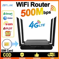 ZBTlink 4G Router 500Mbps Sim Card Modem WiFi Router Dual Band 2.4G Gigabit Wi-Fi Speed Home Wifi