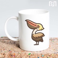 Mug Icon Cute Brown Pelican 1