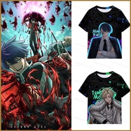 NS2 Tougen Anki Dark Demon of Parad Cosplay cloth summer T-shirt Anime Short Sleeve Top SN2