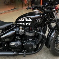 x2 Motorcycle Fuel Tank Sticker Decal Fits For Triumph Bonneville Bobber Retro Logo