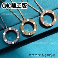 Cartier Cake Necklace Diamond-Free Three Diamonds Six Diamonds Gypsophila V Gold CNC Seiko Silver Th