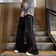 SUPEEON丨Quần Nam Quần túi hộp khô nhanh bên đỏ quần kẻ sọc quần nhảy dù thẳng ống rộng