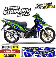 Sticker Striping Kawasaki ZX 130 Variasi AR-02 GLOSSY Semua Ready COD Packing aman