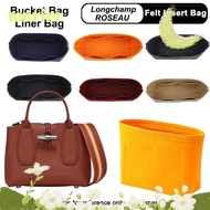 MARIER Insert Bag, Felt Bucket Bag Liner Bag,  Travel Storage Bags Multi-Pocket Bag Organizer for Longchamp ROSEAU