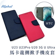 U24 U24Pro U23 U23Pro U20 U Ultra Macaron Mobile Phone Leather Case Side Flip Cover HTC